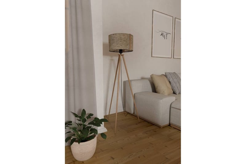 Golvlampa Eglo Hontongas Brun - Belysning - Inomhusbelysning & lampor - Golvlampor & golvbelysning