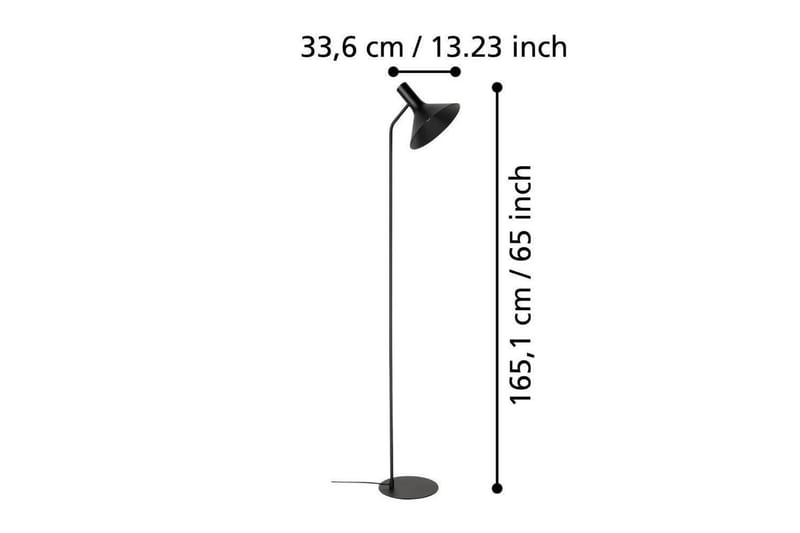 Golvlampa Eglo Morescana Svart - Belysning - Inomhusbelysning & lampor - Golvlampor & golvbelysning