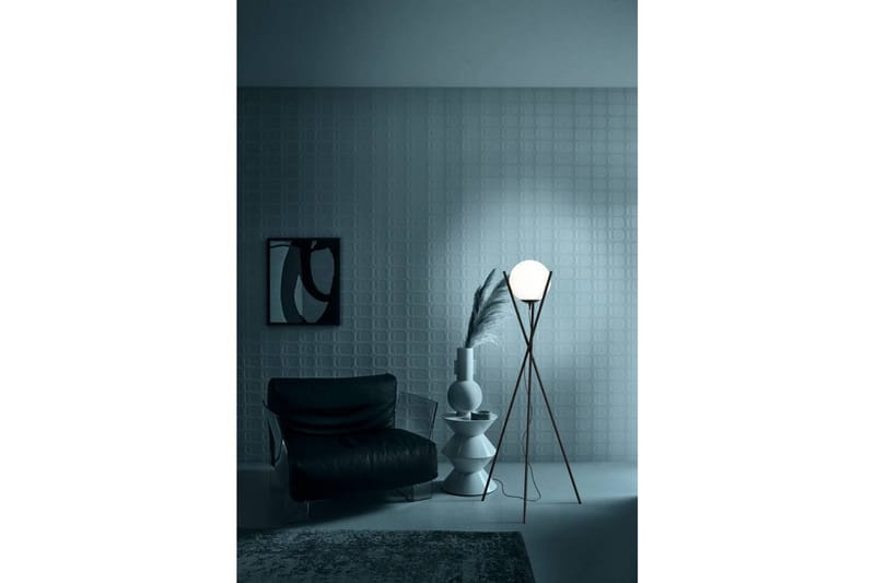 Golvlampa Eglo Salvezinas Svart/Opalvit - Belysning - Inomhusbelysning & lampor - Golvlampor & golvbelysning