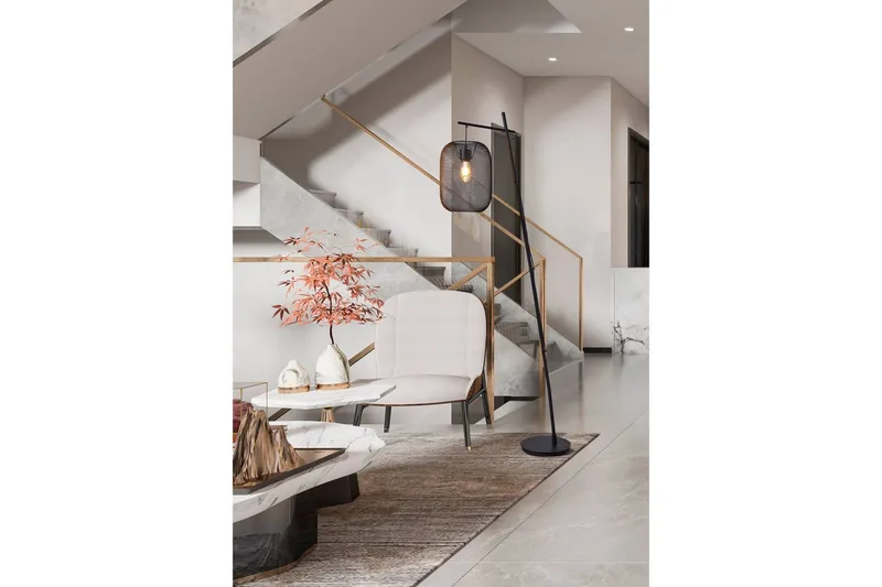 Golvlampa Eglo Wrington - Svart - Belysning - Inomhusbelysning & lampor - Golvlampor & golvbelysning