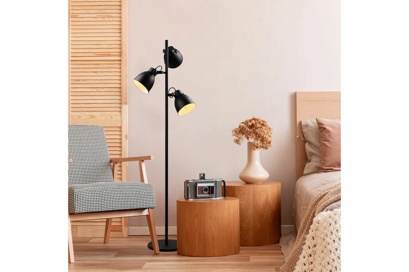 Golvlampa Elber Svart - Svart - Belysning - Inomhusbelysning & lampor - Golvlampor & golvbelysning