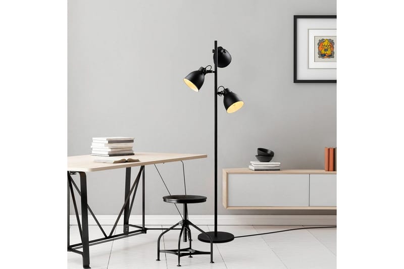 Golvlampa Elber Svart - Svart - Belysning - Inomhusbelysning & lampor - Golvlampor & golvbelysning