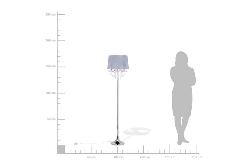 Evans Golvlampa 170 cm - Silver - Belysning - Inomhusbelysning & lampor - Golvlampor & golvbelysning