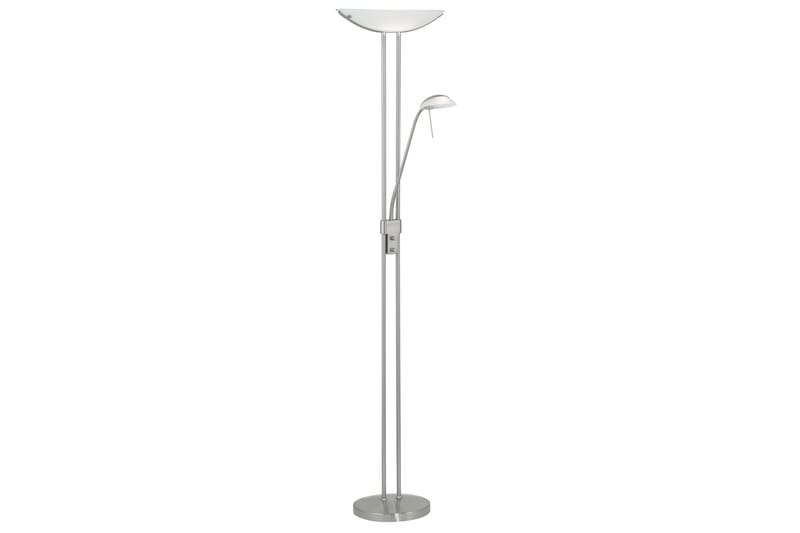 Golvlampa Eglo Baya Nickel-Matt Vit, Vit/Mörkgrå
