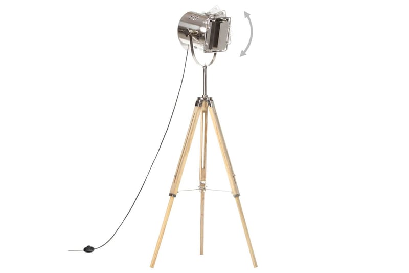 Golvlampa massivt mangoträ 140 cm - Brun - Belysning - Inomhusbelysning & lampor - Golvlampor & golvbelysning