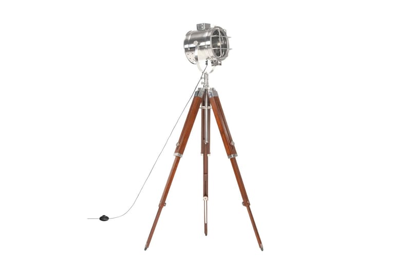 Golvlampa massivt mangoträ 165 cm - Brun - Belysning - Inomhusbelysning & lampor - Golvlampor & golvbelysning