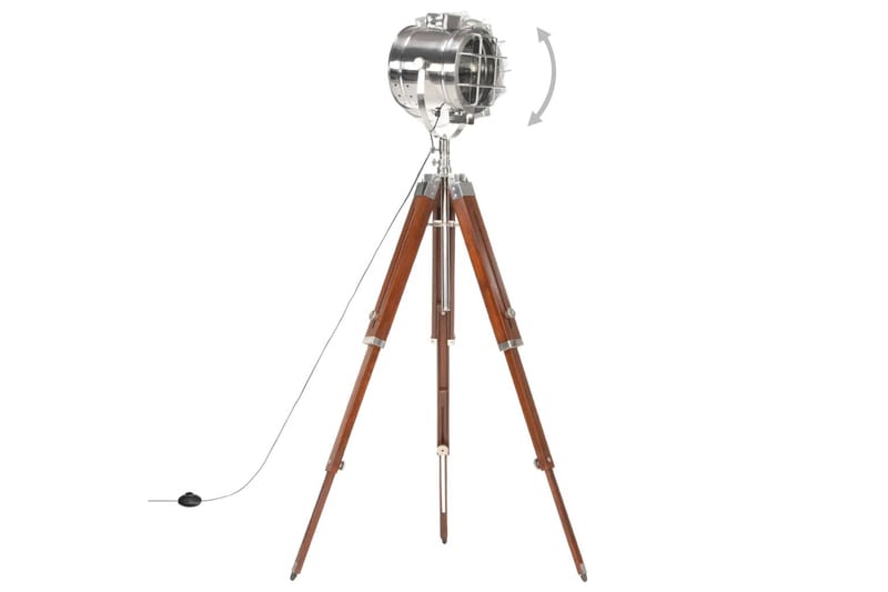 Golvlampa massivt mangoträ 165 cm - Brun - Belysning - Inomhusbelysning & lampor - Golvlampor & golvbelysning