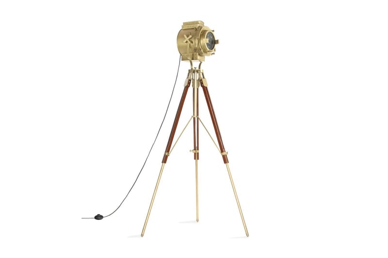 Golvlampa massivt mangoträ 193 cm - Brun - Belysning - Inomhusbelysning & lampor - Golvlampor & golvbelysning