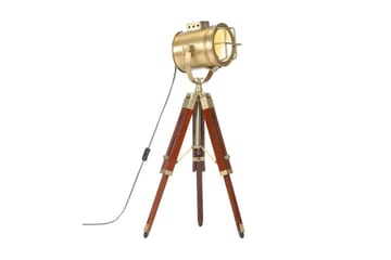 Golvlampa massivt mangoträ 69 cm