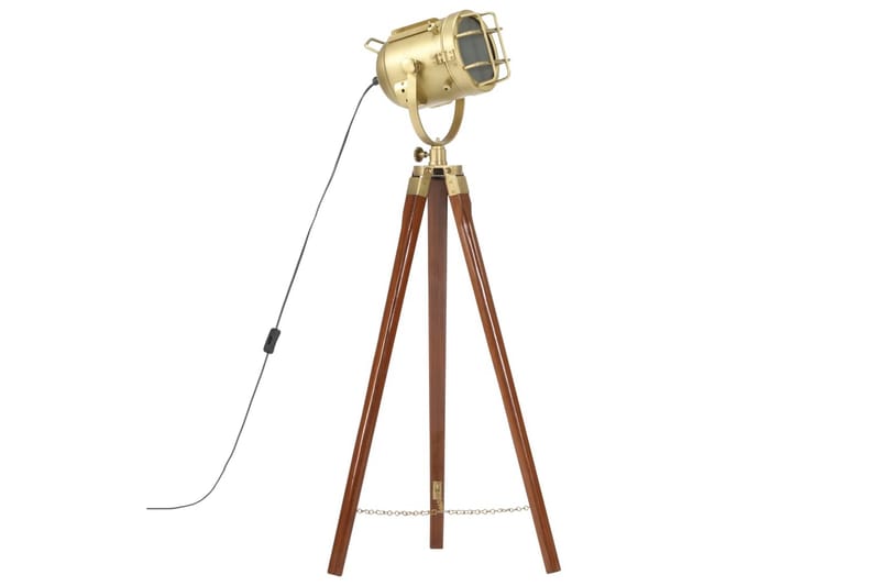 Golvlampa massivt mangoträ 97 cm - Brun - Belysning - Inomhusbelysning & lampor - Golvlampor & golvbelysning