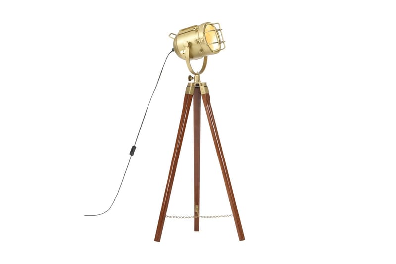 Golvlampa massivt mangoträ 97 cm - Brun - Belysning - Inomhusbelysning & lampor - Golvlampor & golvbelysning
