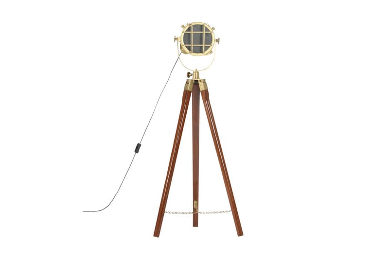 Golvlampa massivt mangoträ 97 cm - Brun - Belysning - Inomhusbelysning & lampor - Golvlampor & golvbelysning