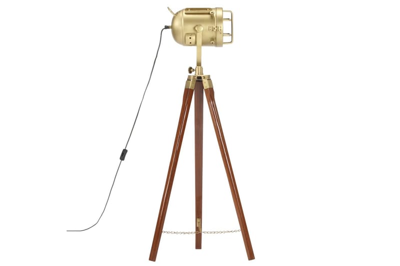 Golvlampa massivt mangoträ 97 cm - Brun - Belysning - Inomhusbelysning & lampor - Golvlampor & golvbelysning