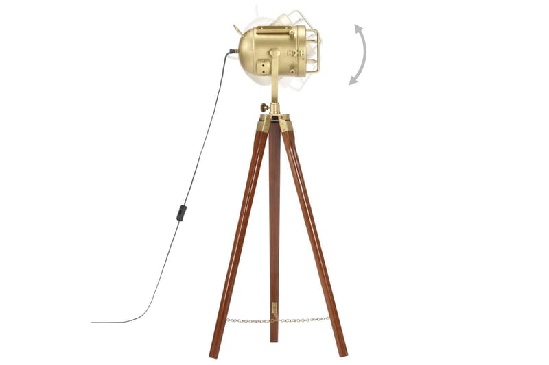 Golvlampa massivt mangoträ 97 cm - Brun - Belysning - Inomhusbelysning & lampor - Golvlampor & golvbelysning