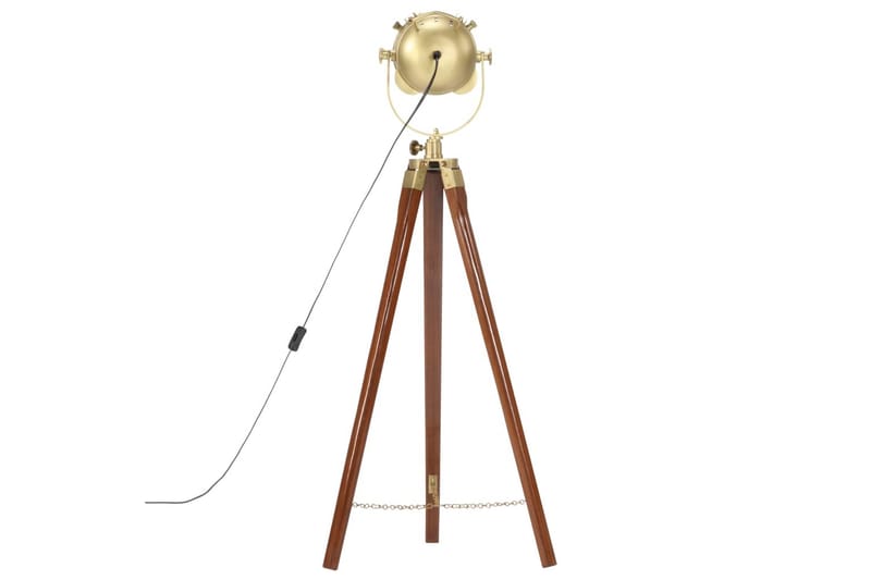 Golvlampa massivt mangoträ 97 cm - Brun - Belysning - Inomhusbelysning & lampor - Golvlampor & golvbelysning