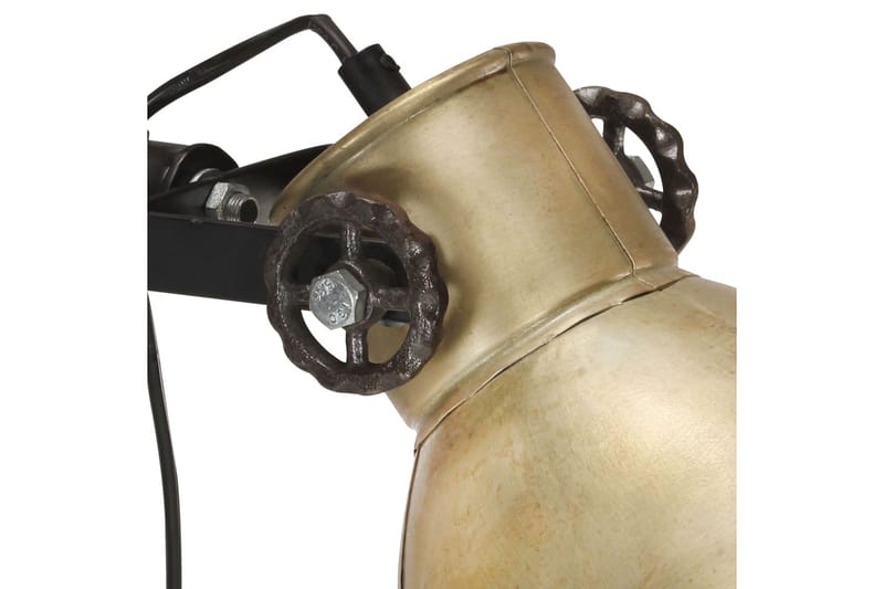 Golvlampa med 2 lampskärmar mässing E27 gjutjärn - Guld - Belysning - Inomhusbelysning & lampor - Golvlampor & golvbelysning