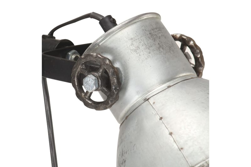 Golvlampa med 2 lampskärmar silver E27 gjutjärn - Silver - Belysning - Inomhusbelysning & lampor - Golvlampor & golvbelysning