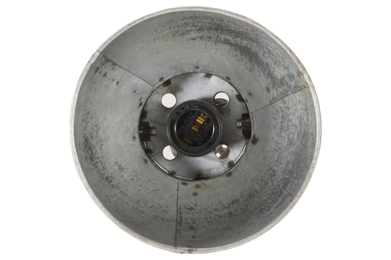Golvlampa med 2 lampskärmar silver E27 gjutjärn - Silver - Belysning - Inomhusbelysning & lampor - Golvlampor & golvbelysning