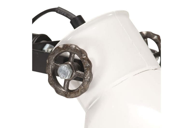 Golvlampa med 2 lampskärmar vit E27 gjutjärn - Vit - Belysning - Inomhusbelysning & lampor - Golvlampor & golvbelysning