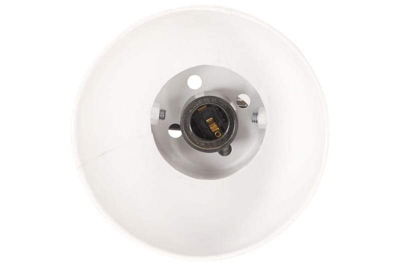 Golvlampa med 2 lampskärmar vit E27 gjutjärn - Vit - Sovrumslampa - Golvlampor & golvbelysning