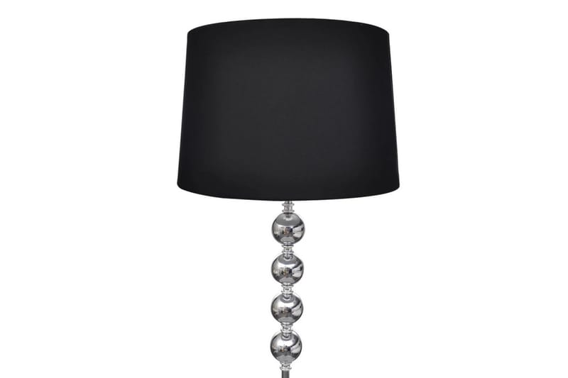 Golvlampa med högt stativ och lampskärm svart - Svart - Sovrumslampa - Golvlampor & golvbelysning