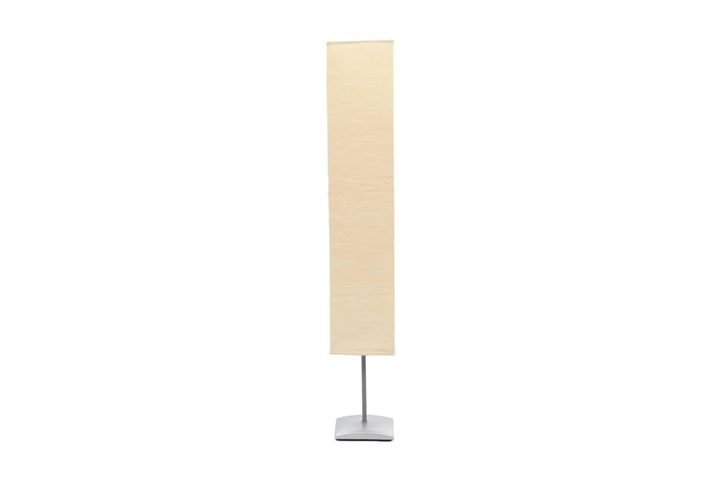 Golvlampa med skärm av rispapper och aluminiumfot 130 cm - Vit - Sovrumslampa - Golvlampor & golvbelysning