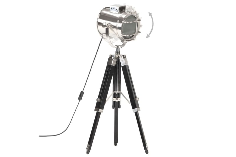 Golvlampa svart massivt mangoträ 69 cm - Svart - Belysning - Inomhusbelysning & lampor - Golvlampor & golvbelysning