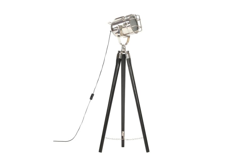 Golvlampa svart massivt mangoträ 97 cm - Svart - Belysning - Inomhusbelysning & lampor - Golvlampor & golvbelysning