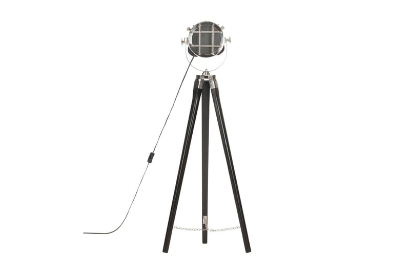 Golvlampa svart massivt mangoträ 97 cm - Svart - Belysning - Inomhusbelysning & lampor - Golvlampor & golvbelysning