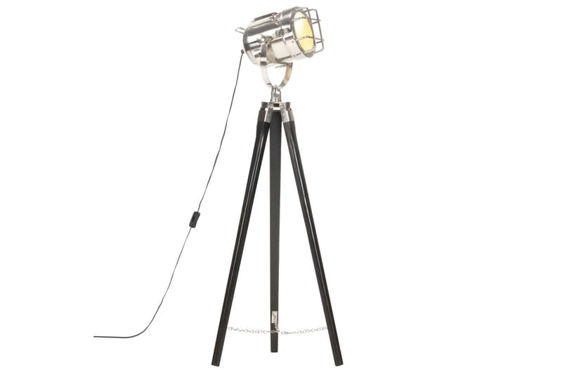 Golvlampa svart massivt mangoträ 97 cm - Svart - Belysning - Inomhusbelysning & lampor - Golvlampor & golvbelysning