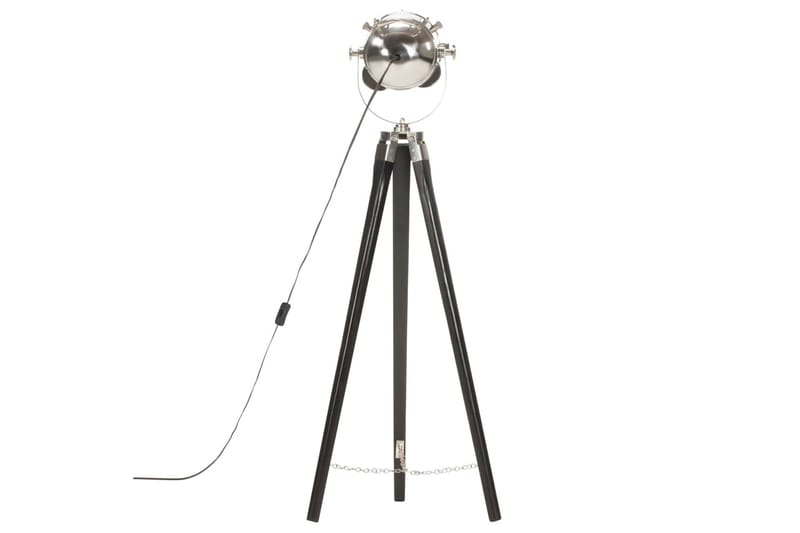 Golvlampa svart massivt mangoträ 97 cm - Svart - Belysning - Inomhusbelysning & lampor - Golvlampor & golvbelysning