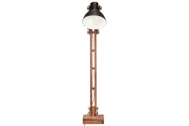 Golvlampa svart massivt mangoträ E27 - Svart - Belysning - Inomhusbelysning & lampor - Golvlampor & golvbelysning