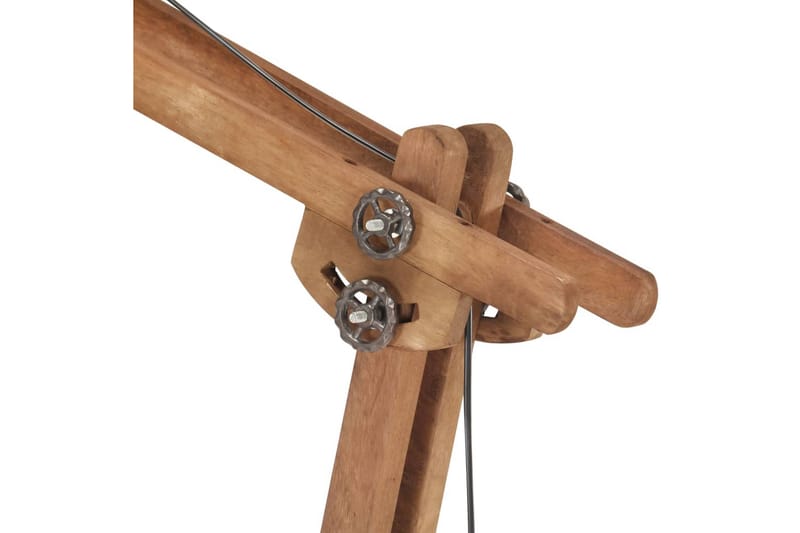 Golvlampa svart massivt mangoträ E27 - Svart - Belysning - Inomhusbelysning & lampor - Golvlampor & golvbelysning