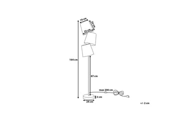 Grande Golvlampa 164 cm - Vit - Belysning - Inomhusbelysning & lampor - Golvlampor & golvbelysning