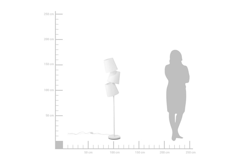 Grande Golvlampa 164 cm - Vit - Belysning - Inomhusbelysning & lampor - Golvlampor & golvbelysning