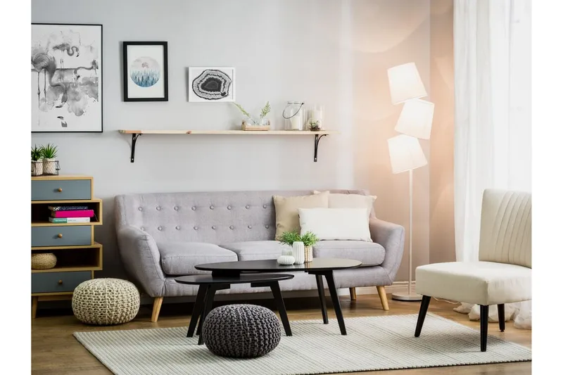 Grande Golvlampa 164 cm - Vit - Belysning - Inomhusbelysning & lampor - Golvlampor & golvbelysning