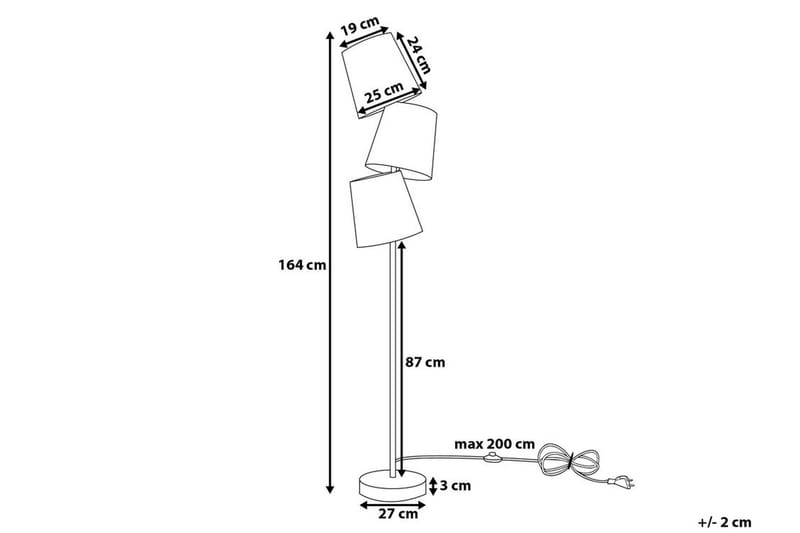 GRANDE Golvlampa 164 cm - Sovrumslampa - Golvlampor & golvbelysning