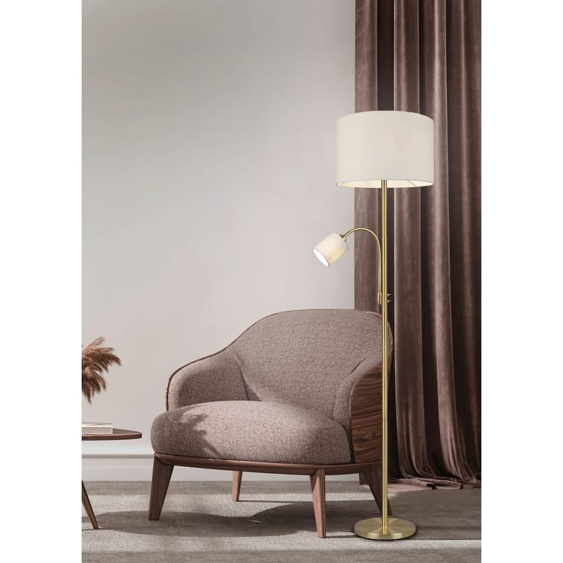 Golvlampa Hotel - Mattmässing - Belysning - Inomhusbelysning & lampor - Golvlampor & golvbelysning