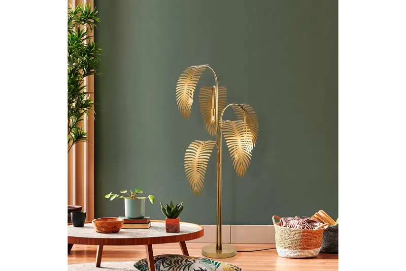 Golvlampa Kavilashm Rany - Guld - Belysning - Inomhusbelysning & lampor - Golvlampor & golvbelysning