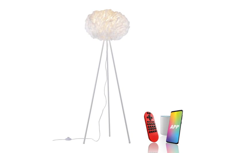 Golvlampa Lolasmart Naomi - 47x140x47 cm - Belysning - Inomhusbelysning & lampor - Golvlampor & golvbelysning