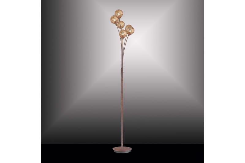 MALIN Golvlampa Orange/Koppar - Belysning - Inomhusbelysning & lampor - Golvlampor & golvbelysning