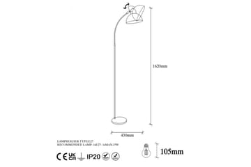 Golvlampa Masatsune Svart / Antik - Svart / Antik - Belysning - Inomhusbelysning & lampor - Golvlampor & golvbelysning