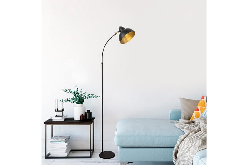 Golvlampa Masatsune Svart / Antik - Svart / Antik - Belysning - Inomhusbelysning & lampor - Golvlampor & golvbelysning