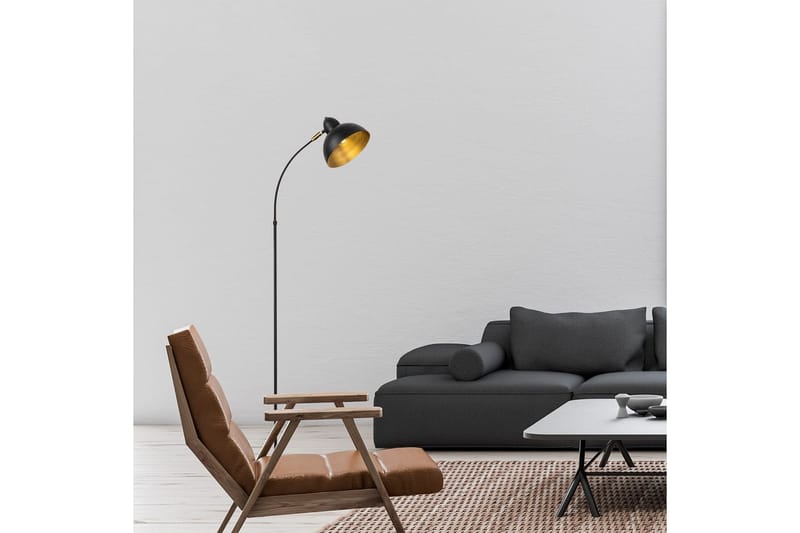 Golvlampa Masatsune Svart / Antik - Svart / Antik - Belysning - Inomhusbelysning & lampor - Golvlampor & golvbelysning