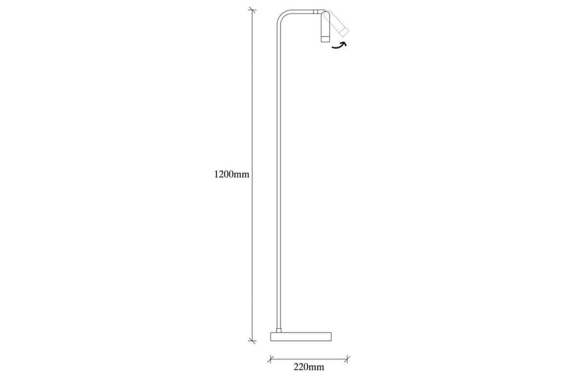 Golvlampa Matsuchi Svart - Svart - Belysning - Inomhusbelysning & lampor - Golvlampor & golvbelysning