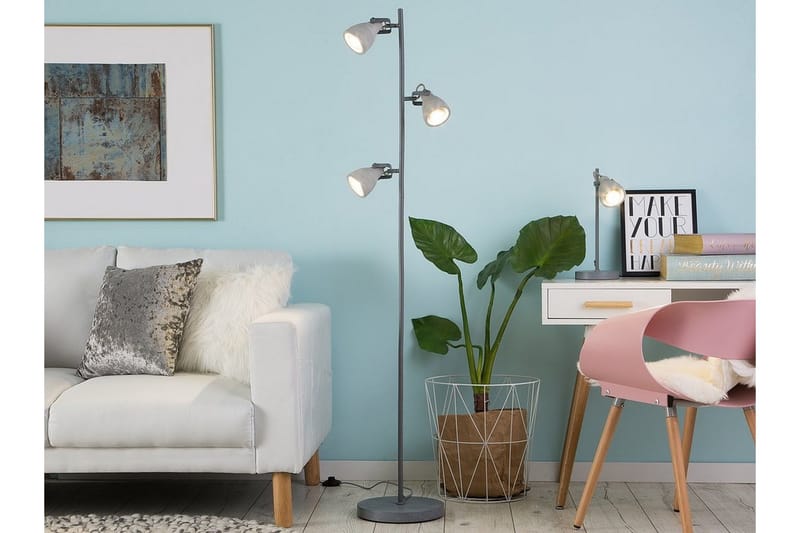 Mistago Golvlampa 163 cm - Grå - Belysning - Inomhusbelysning & lampor - Golvlampor & golvbelysning