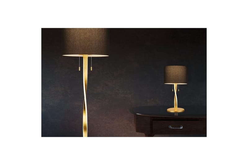 Golvlampa Nandor - Svart/guld - Belysning - Inomhusbelysning & lampor - Golvlampor & golvbelysning