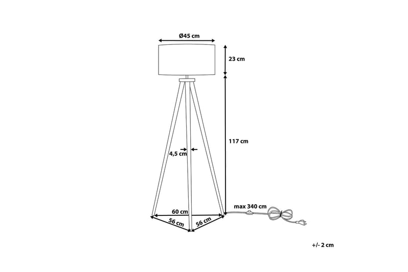 Nitra Golvlampa 142 cm - Vit - Belysning - Inomhusbelysning & lampor - Golvlampor & golvbelysning
