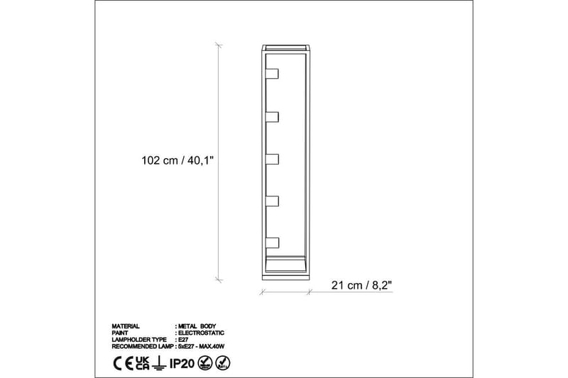 Golvlampa Orika Svart - Svart - Belysning - Inomhusbelysning & lampor - Golvlampor & golvbelysning