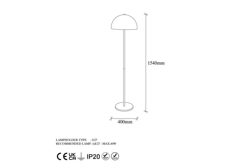 Golvlampa Orlennfield Rany Vit - Rany Vit - Belysning - Inomhusbelysning & lampor - Golvlampor & golvbelysning
